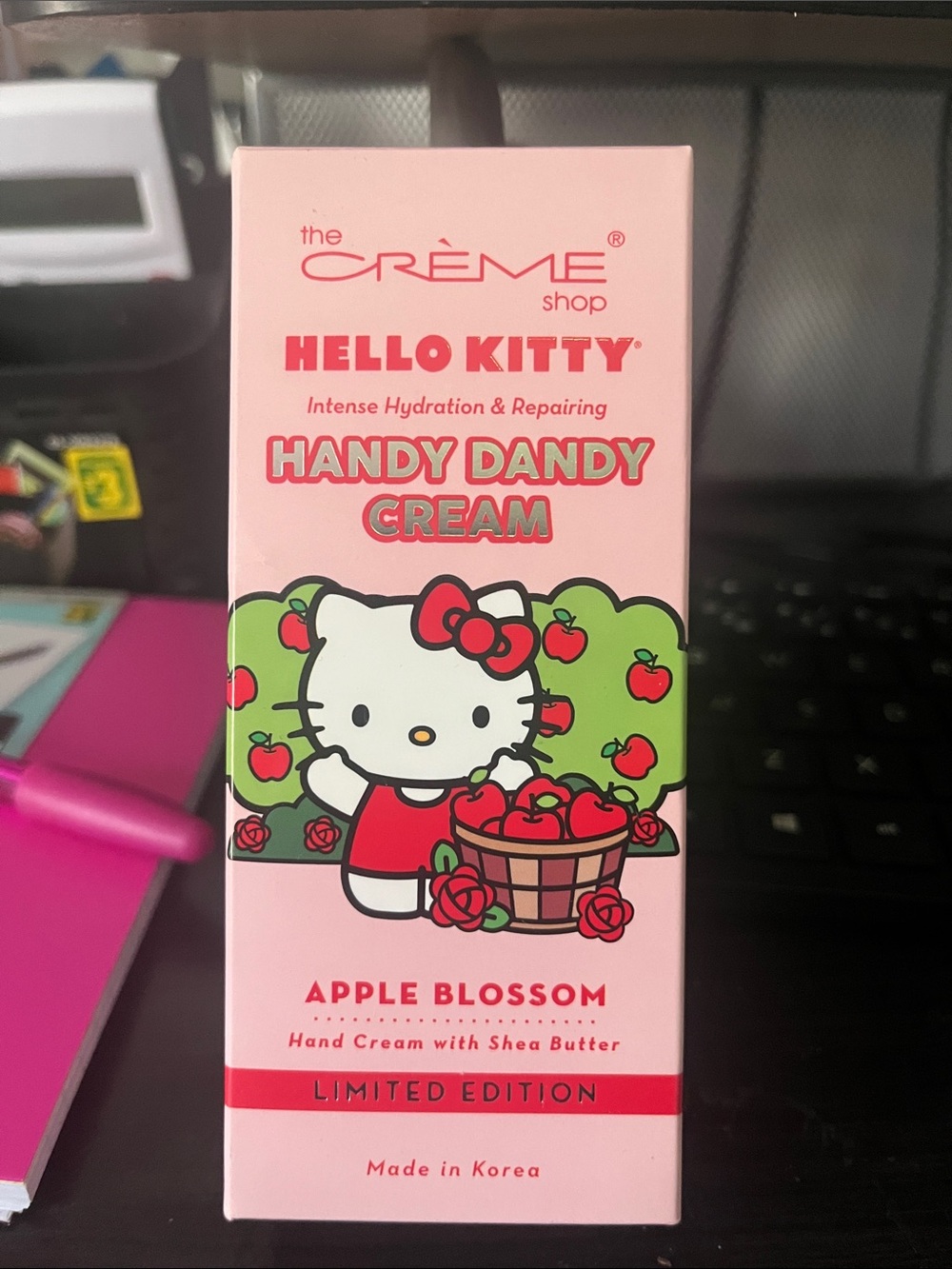 Hello Kitty Handy Dandy Cream Apple Blossom Pink Red Green